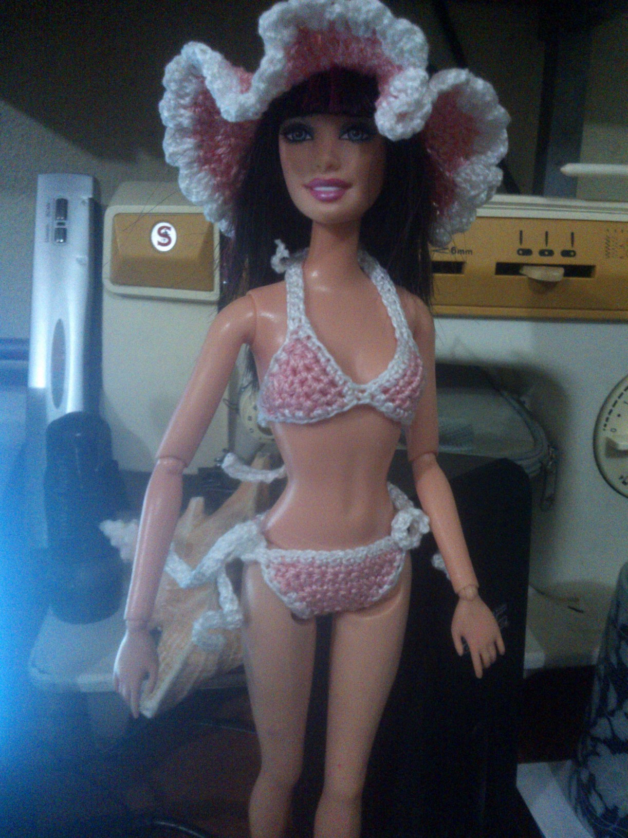 Bikini y Sombrero para Barbie en Crochet – Baúl de Creaciones by Chali