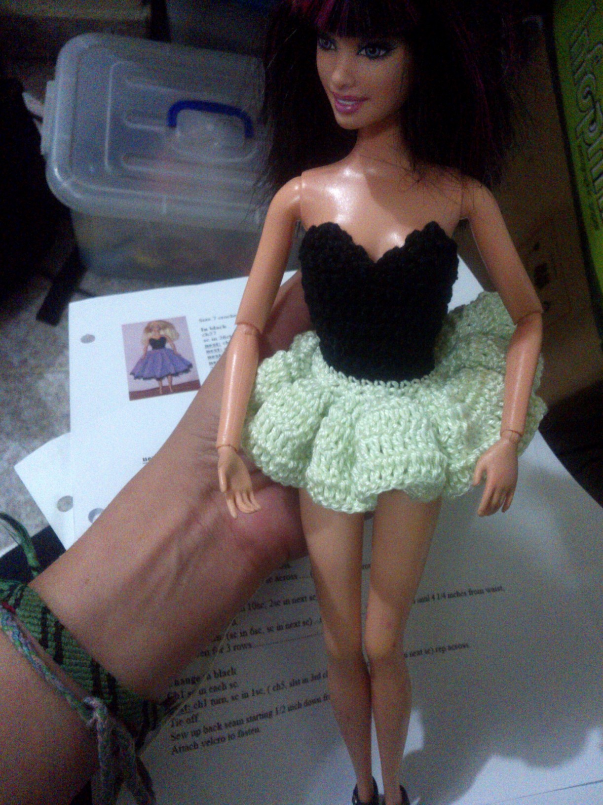 Vestido en Crochet Barbie – Baúl de Creaciones by Chali